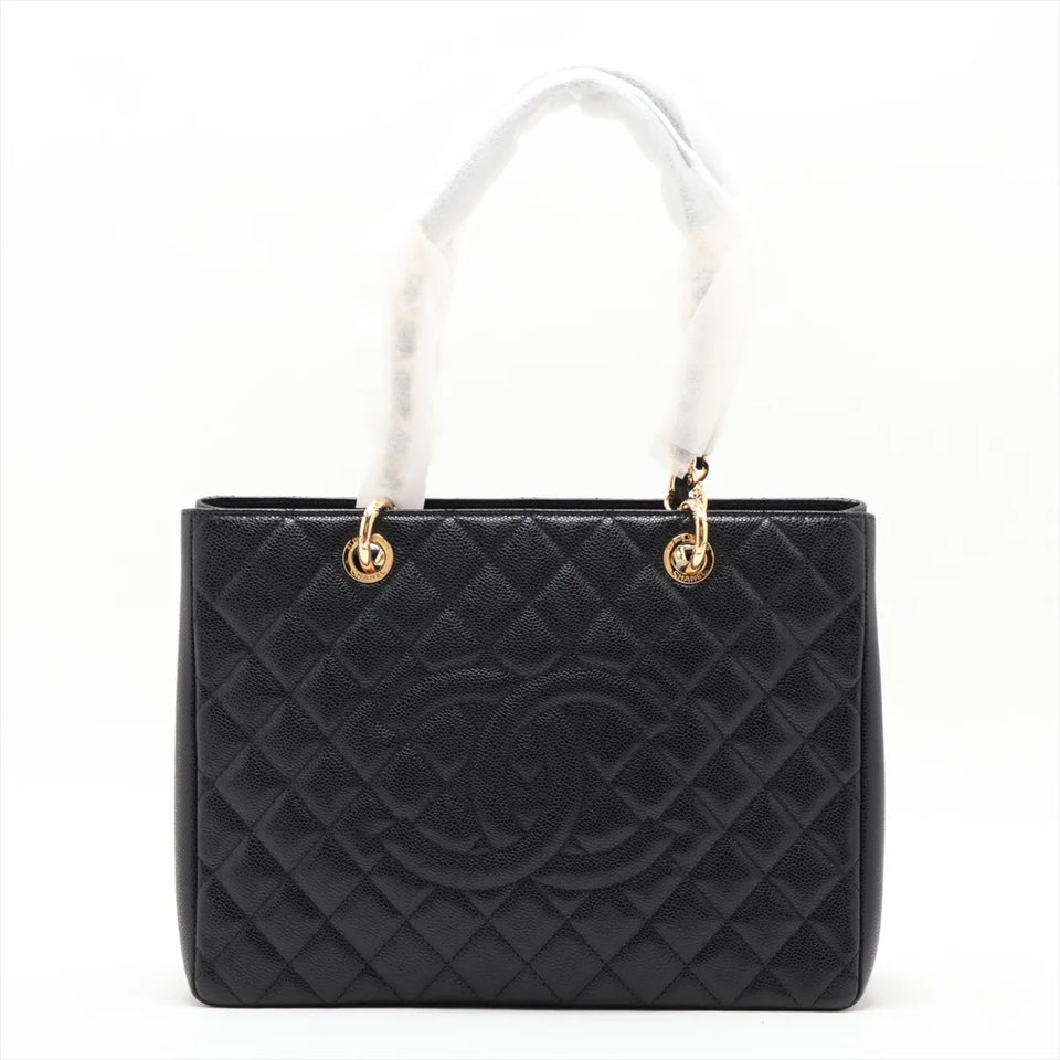 Chanel GST Grand Shopping Tote – Black Caviar / Gold Hardware