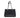 Chanel Grand Shopping Tote i sort quiltet caviar-læder med kædehanke, set forfra